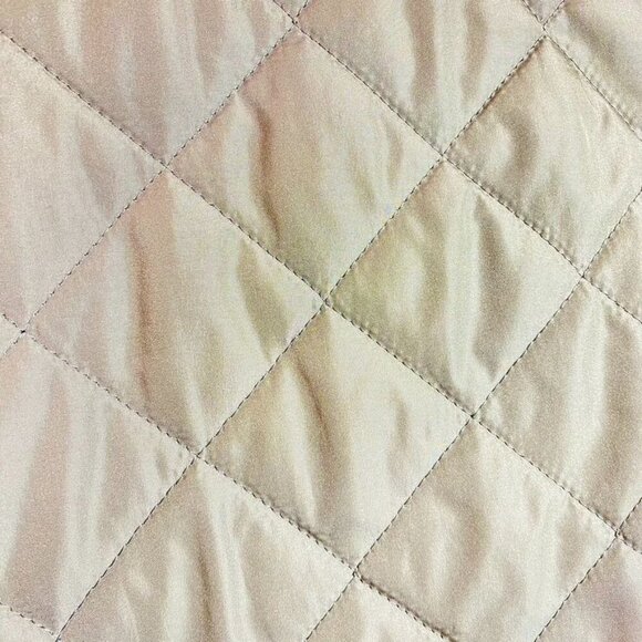 Old Navy Women's Quilted Olive Green Vest Large Stand Collar Zip Closure - Picture 6 of 7